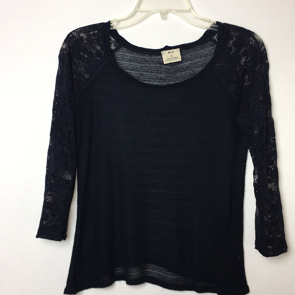 Urban Outfitters Pins and Needles navy top